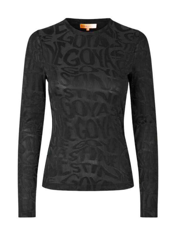 Top Stine Goya / Elastic Long Sleeve Top Liquified Logo