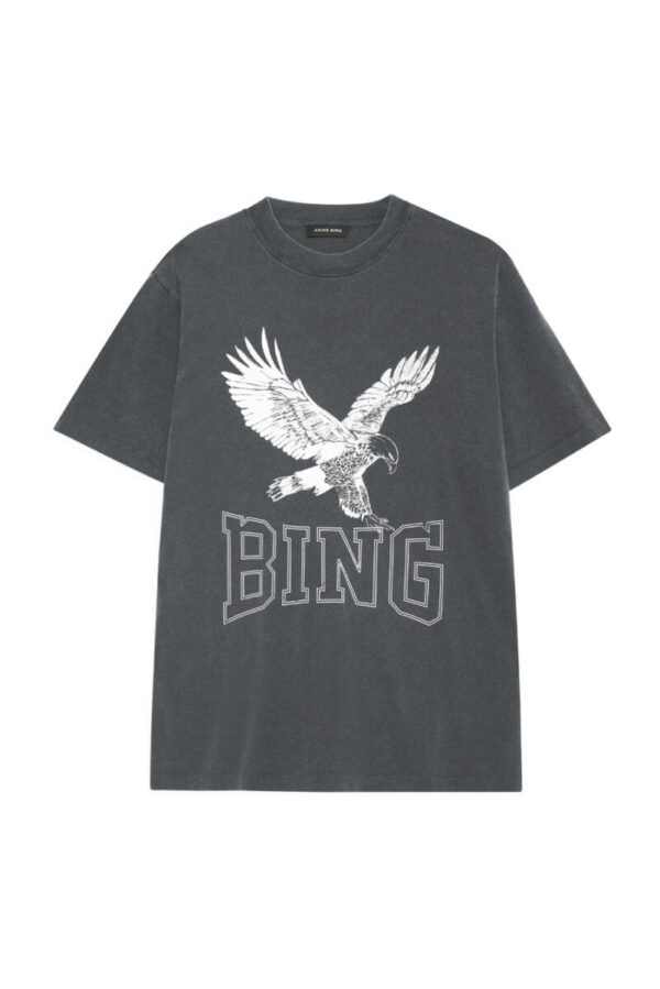 T-shirt Anine Bing / Lili Tee Retro Eagle Washed Black