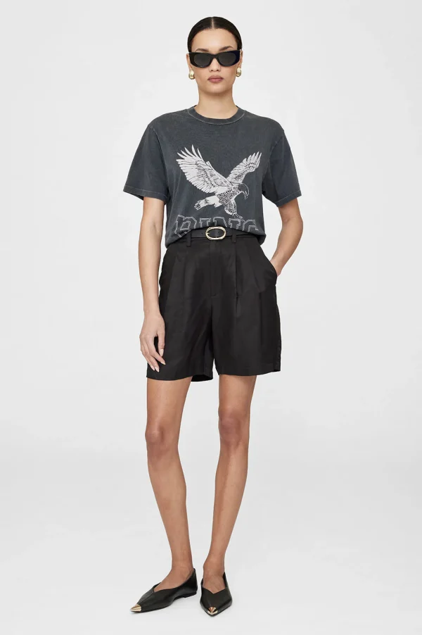 T-shirt Anine Bing / Lili Tee Retro Eagle Washed Black - Afbeelding 2