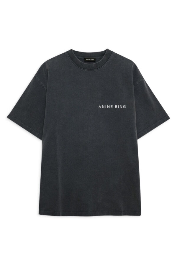 T-shirt Anine Bing / Kent Tee Twisted Snake Washed Black