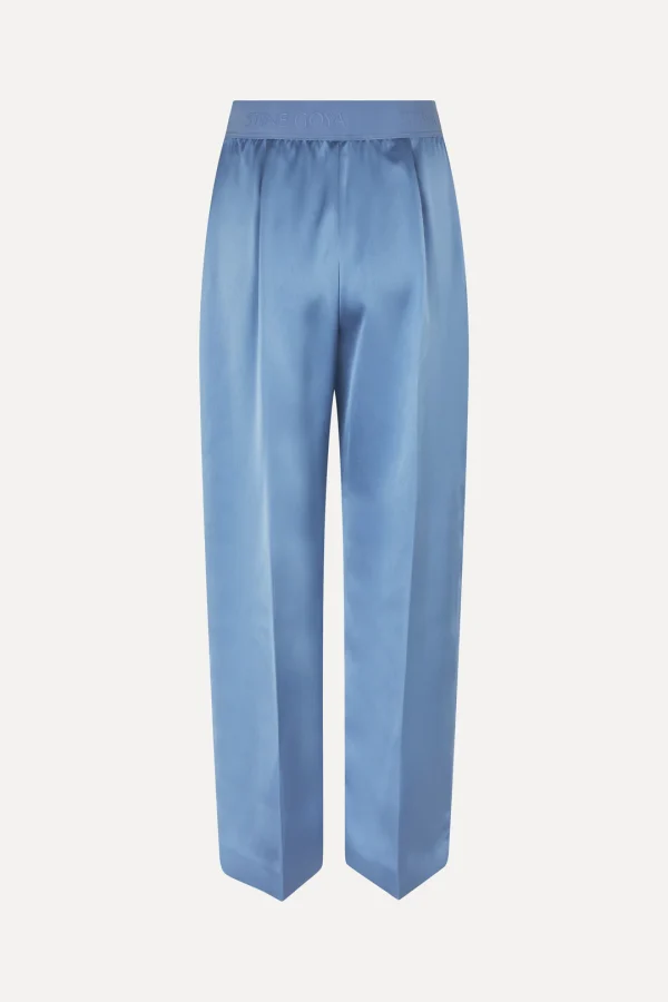 Broek Stine Goya / Wide Leg Long Pants Infinity Blue - Afbeelding 4