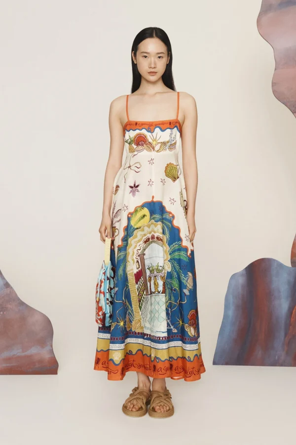 Jurk Alémais / Surrealist Summer Sundress Multi - Afbeelding 4