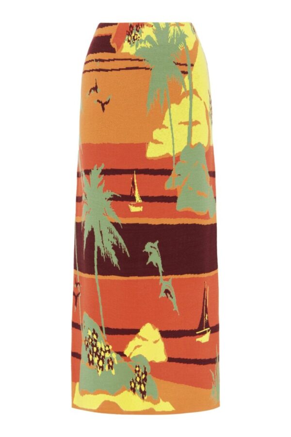 Rok Alémais / Palm Island Knit Skirt Multi