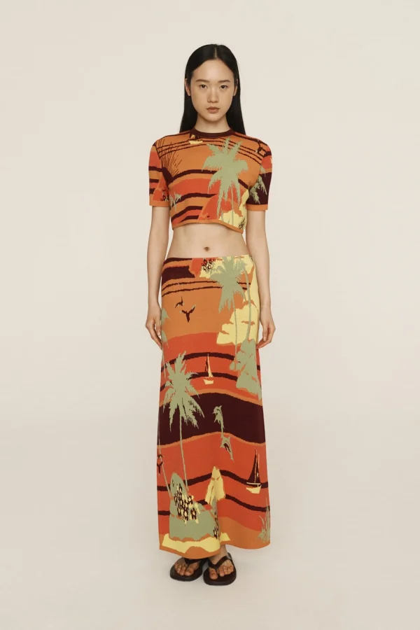 Rok Alémais / Palm Island Knit Skirt Multi - Afbeelding 2