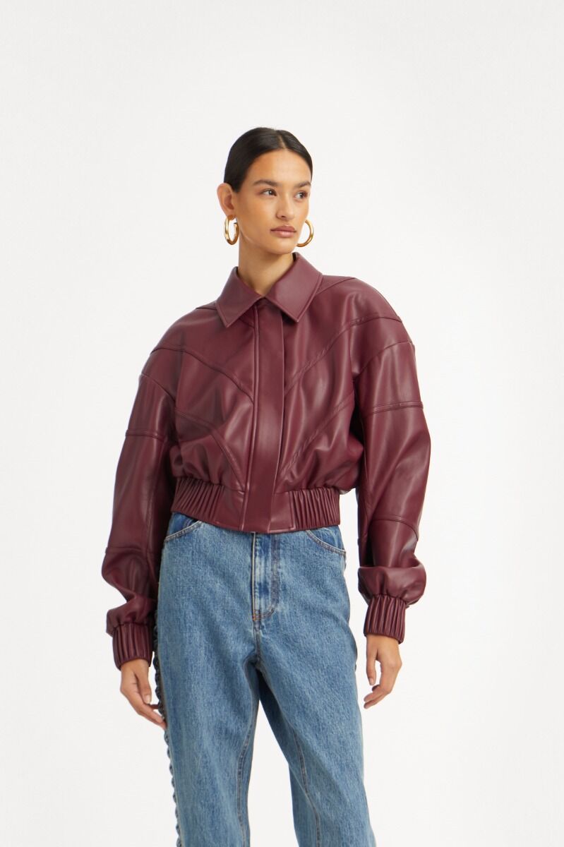Jack Rotate Birger Christensen / Bomber Jacket Zinfandel - Afbeelding 2