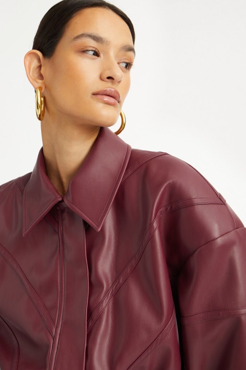 Jack Rotate Birger Christensen / Bomber Jacket Zinfandel - Afbeelding 4