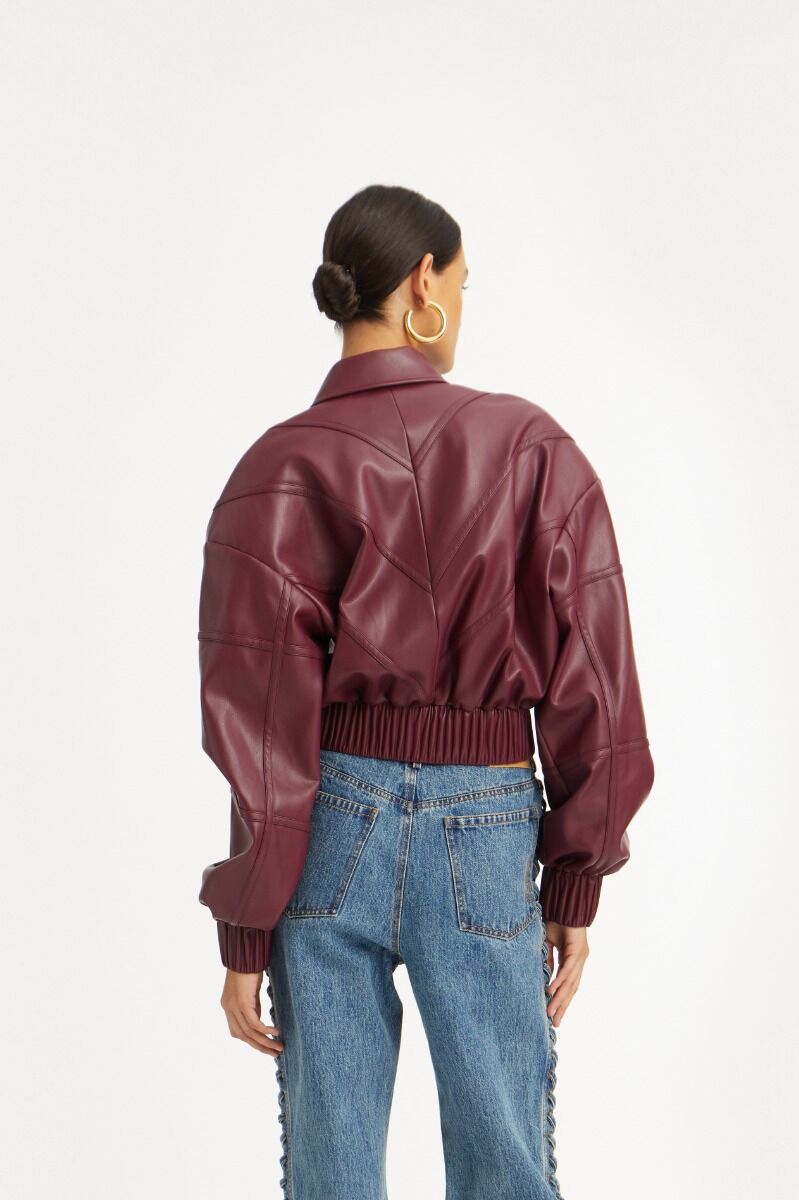 Jack Rotate Birger Christensen / Bomber Jacket Zinfandel - Afbeelding 3