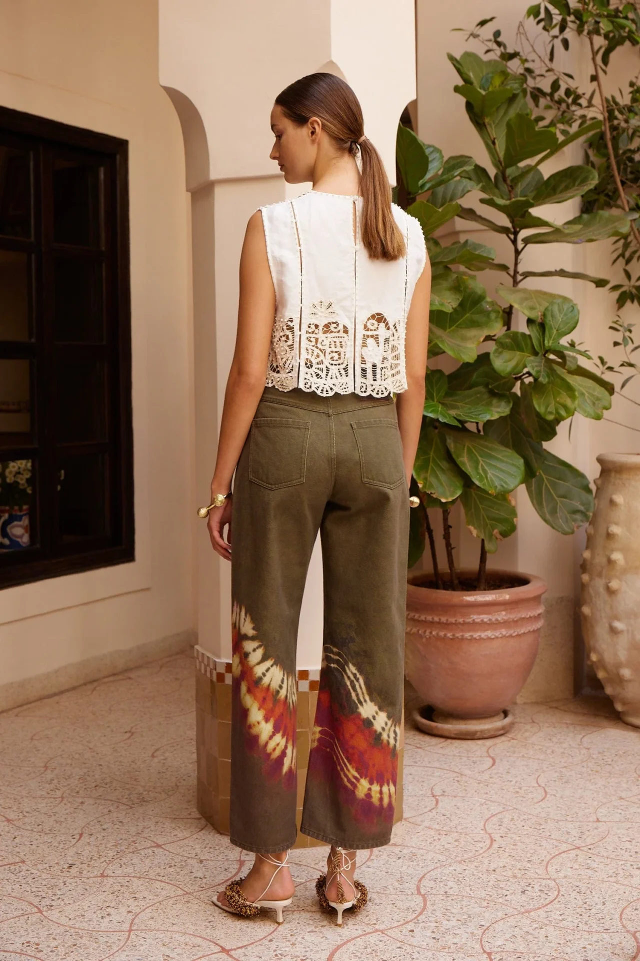 Jeans Alémais / Marilyn Denim Mid Rise Khaki - Afbeelding 4