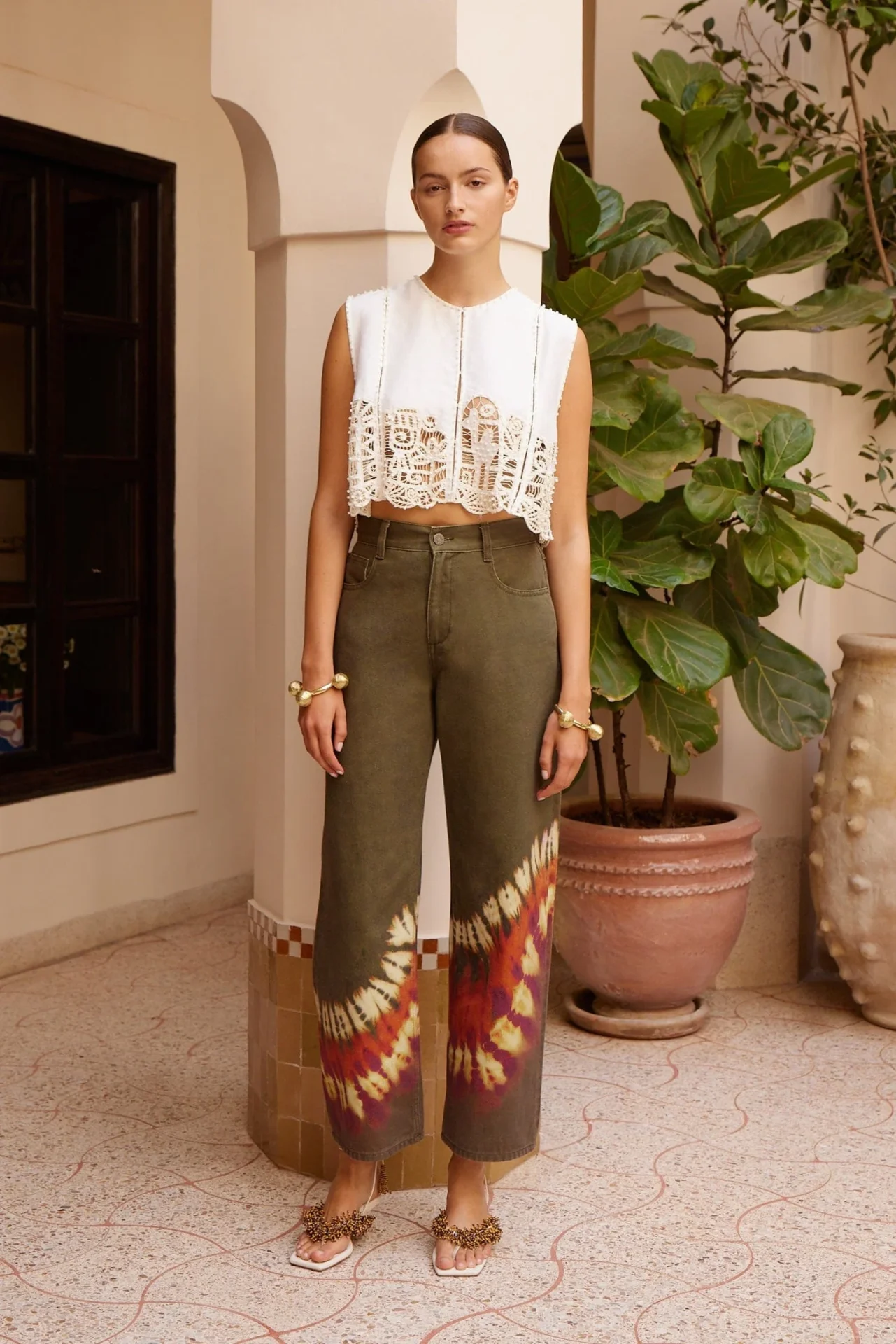 Jeans Alémais / Marilyn Denim Mid Rise Khaki - Afbeelding 2