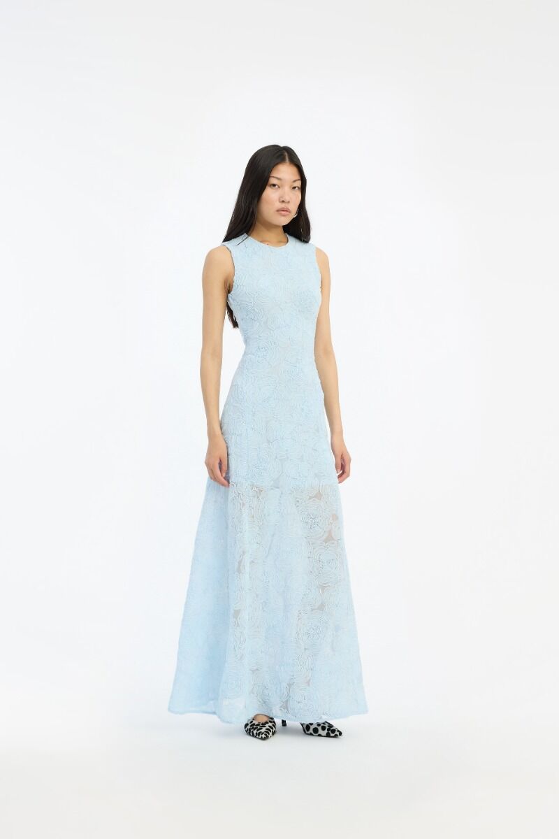 Jurk Rotate Birger Christensen / Mesh Maxi Dress Plein Air - Afbeelding 2