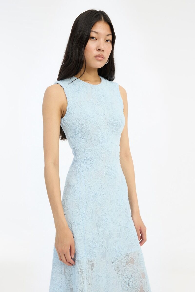 Jurk Rotate Birger Christensen / Mesh Maxi Dress Plein Air - Afbeelding 4