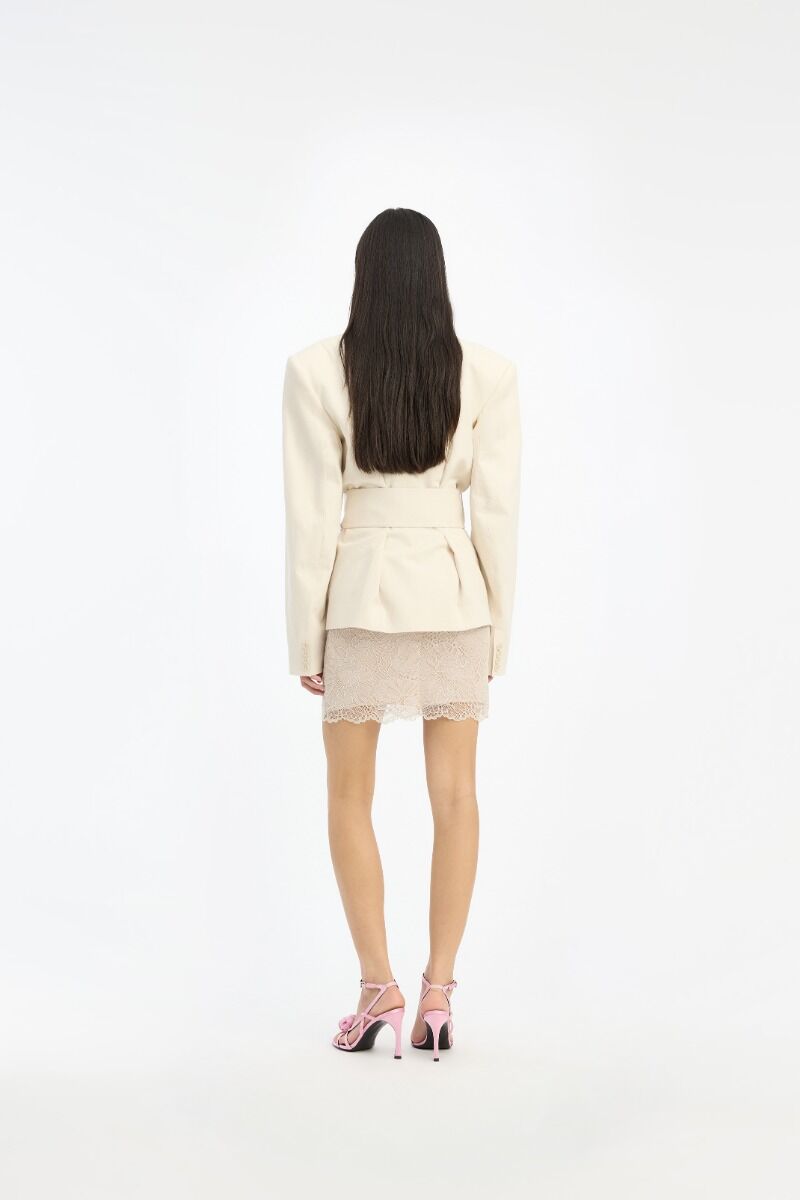 Blazer Rotate Birger Christensen / Linen Suiting Blazer Pumice Stone - Afbeelding 3