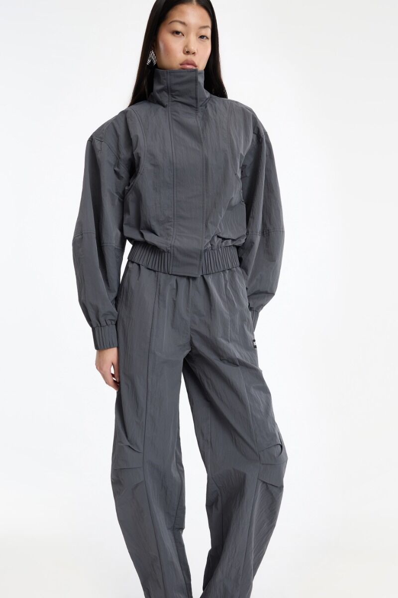Broek Rotate Birger Christensen / Crispy Track Pants Gray Pinstripe - Afbeelding 4
