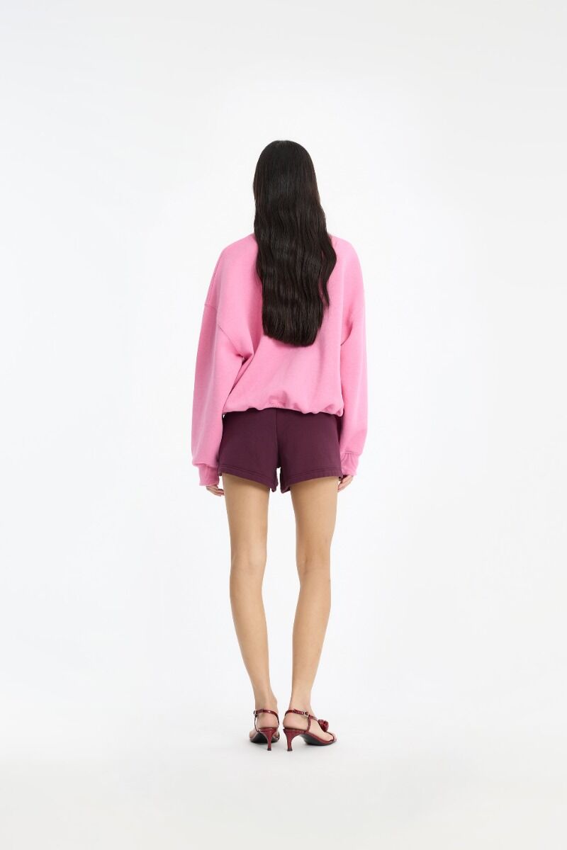 Trui Rotate Birger Christensen / Classic Sweatshirt Aurora Pink Melange - Afbeelding 3