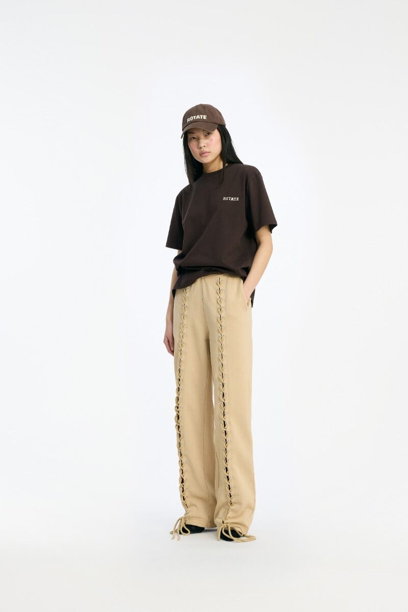 T-Shirt Rotate Birger Christensen / Jersey Oversized T-shirt Molé - Afbeelding 2