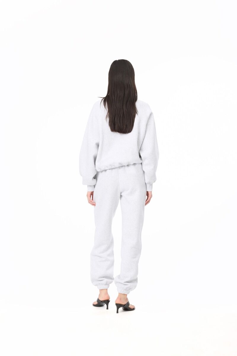 Broek Rotate Birger Christensen / Heavy Sweatpants Light Grey 1473 - Afbeelding 3